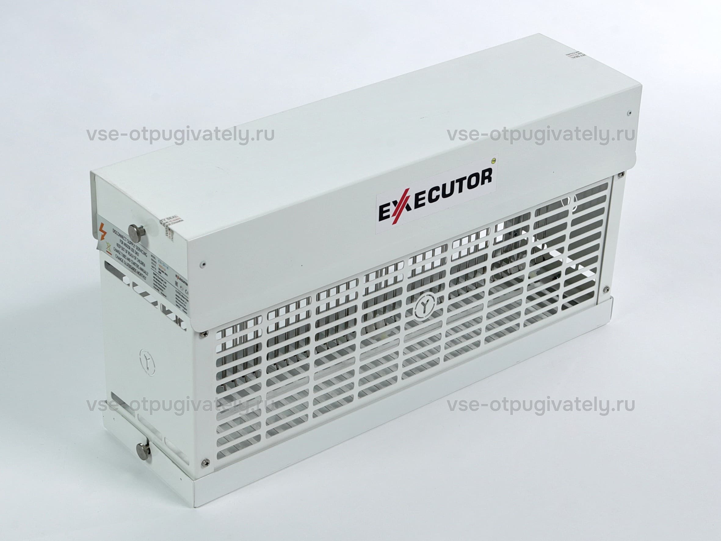 Уничтожитель летающих насекомых с высоковольтной сеткой и LED-лампами YUTEC Executor EX-30 LED W — общий вид