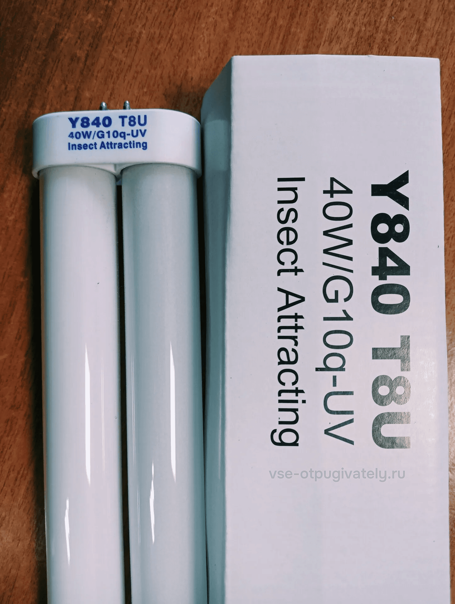 Инсектицидная лампа YUTEC Y840, 40 Вт, U-образная, цоколь G10q — лампа с маркировкой