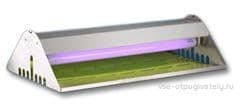 Уничтожитель летающих насекомых на клеевой основе YUTEC FlyTrap Commercial FTC-40 W — общий вид, прибор включён