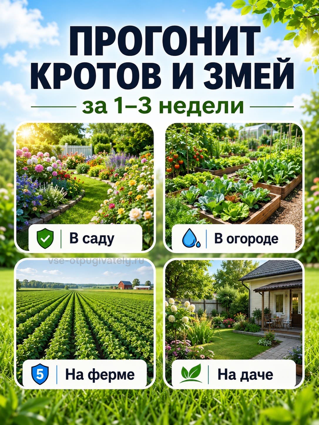 ЭкоСнайпер LS-997MR - вибрационный отпугиватель кротов