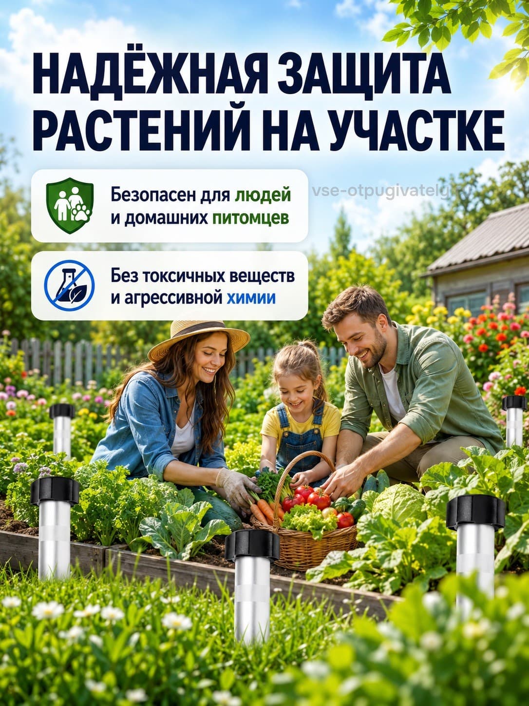 ЭкоСнайпер LS-997MR - вибрационный отпугиватель кротов