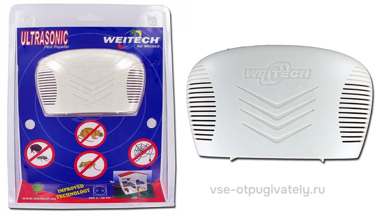 Weitech WK-0300 - ультразвуковой отпугиватель грызунов: крыс и мышей