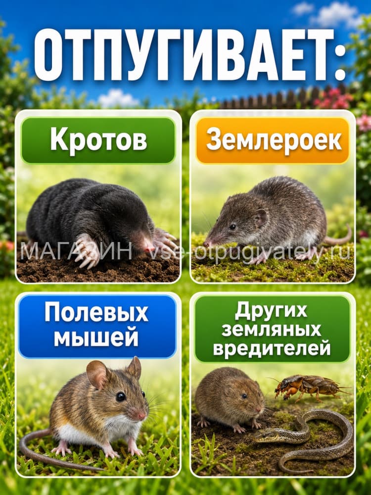 ЭкоСнайпер LS-997P - отпугиватель кротов с зуммером
