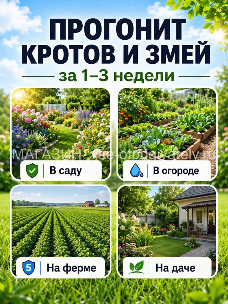 ЭкоСнайпер LS-997MR - вибрационный отпугиватель кротов