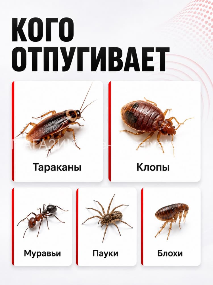 Тайфун ЛС-500 - ультразвуковой отпугиватель тараканов и прочих насекомых