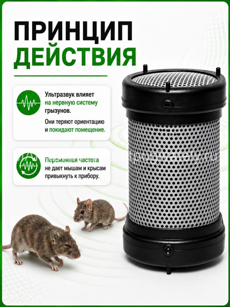 Чистон 2 - ультразвуковой отпугиватель грызунов: крыс и мышей