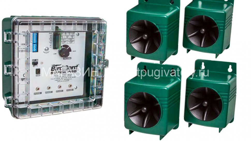 Bird Gard Super Pro - отпугиватель птиц с четырьмя выносными динамиками