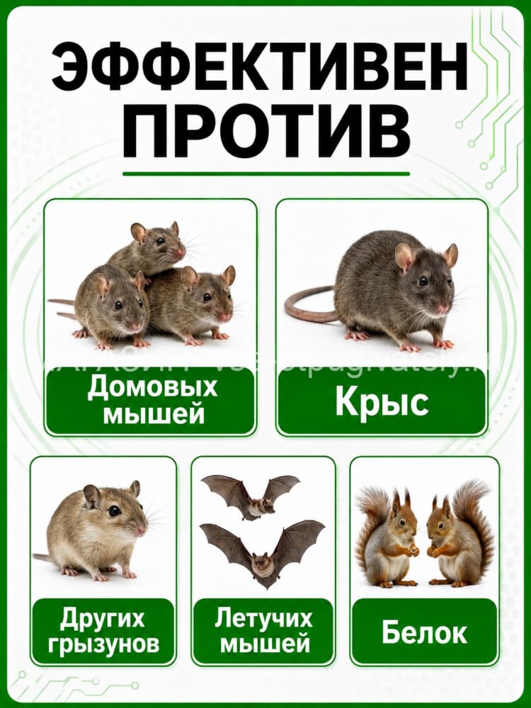 Отпугиватель грызунов Чистон-300
