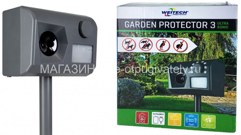 Weitech WK0055 - ультразвуковой отпугиватель кошек и собак