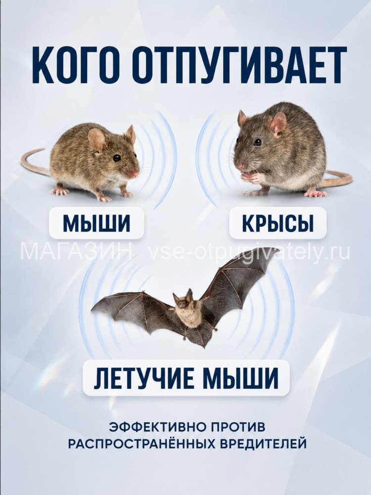 Электрокот Классик - ультразвуковой отпугиватель грызунов: крыс и мышей