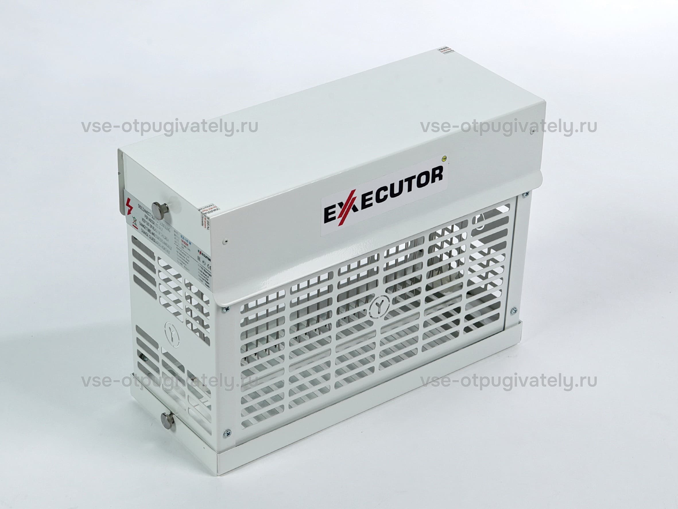 Уничтожитель летающих насекомых с высоковольтной сеткой и LED-лампами YUTEC Executor EX-20 LED S/St IP54 — общий вид
