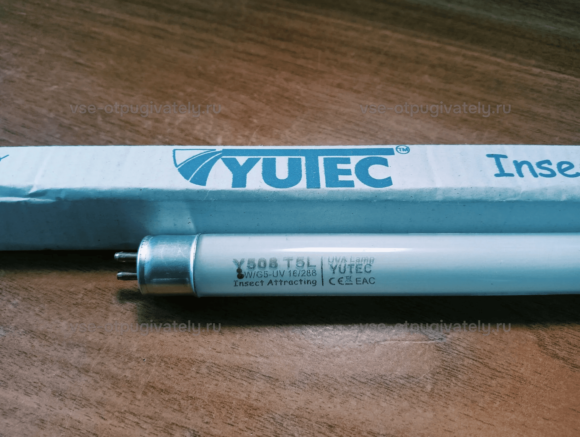 Инсектицидная лампа YUTEC Y508, 8 Вт, T5, цоколь G5 — лампа с маркировкой