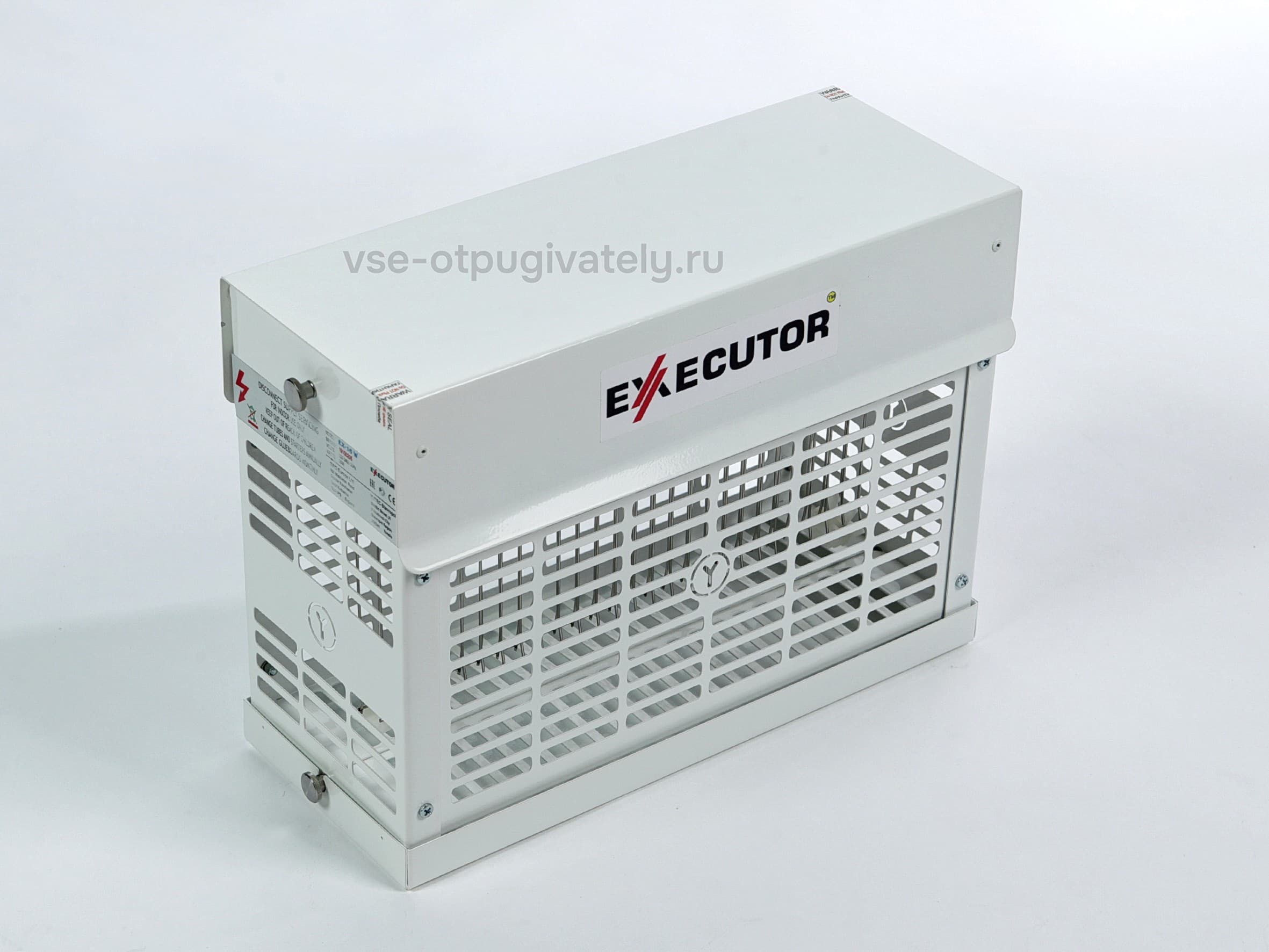 Уничтожитель летающих насекомых с высоковольтной сеткой YUTEC Executor EX-20 Zn IP54 — общий вид