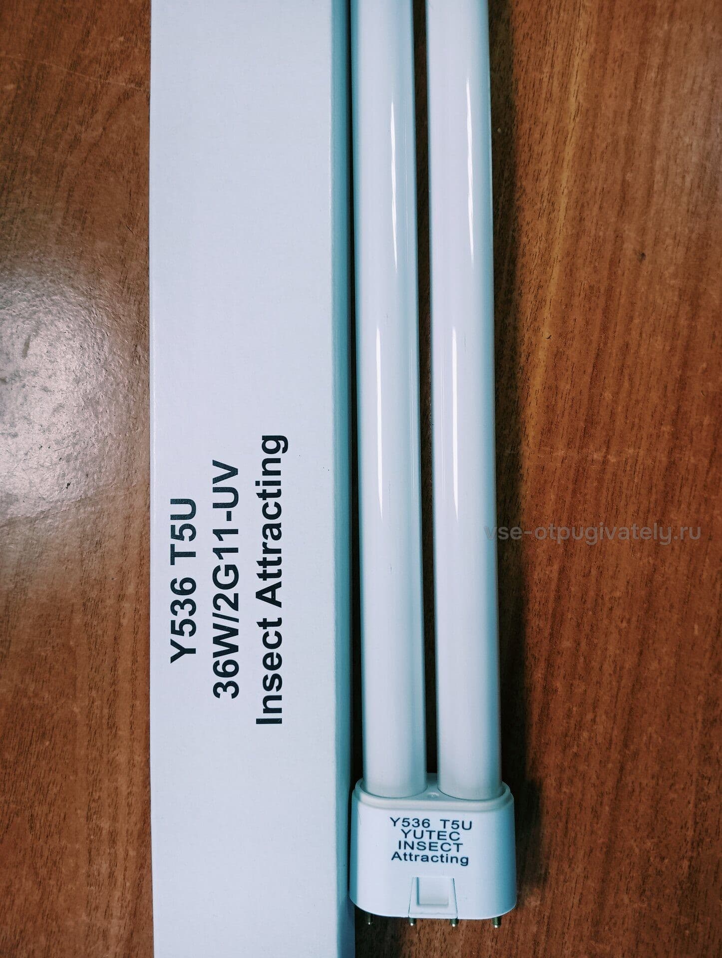 Инсектицидная лампа YUTEC Y536, 36 Вт, компактная, цоколь 2G11 — лампа с маркировкой