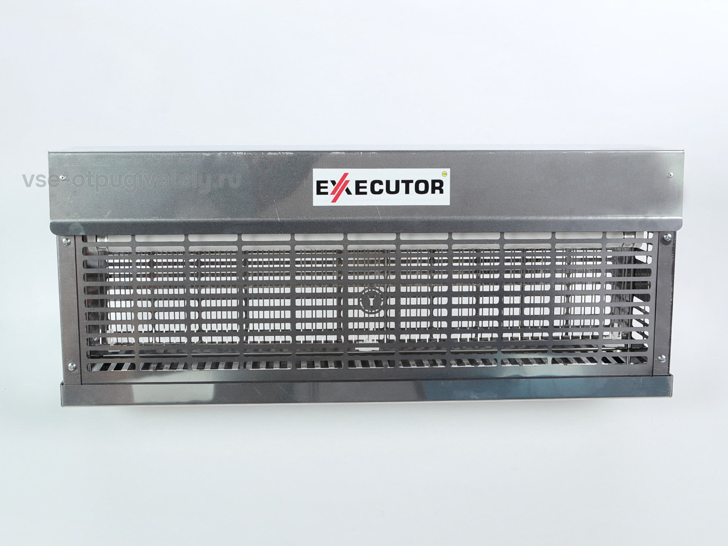 Уничтожитель летающих насекомых с высоковольтной сеткой YUTEC Executor EX-80 Zn — вид спереди