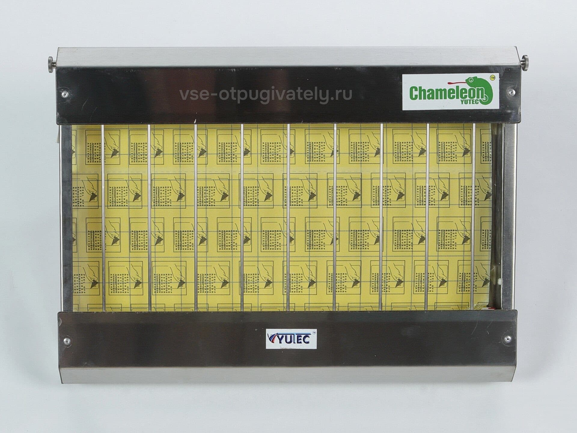 Уничтожитель летающих насекомых на клеевой основе YUTEC Chameleon CMY-36 S/St — вид спереди
