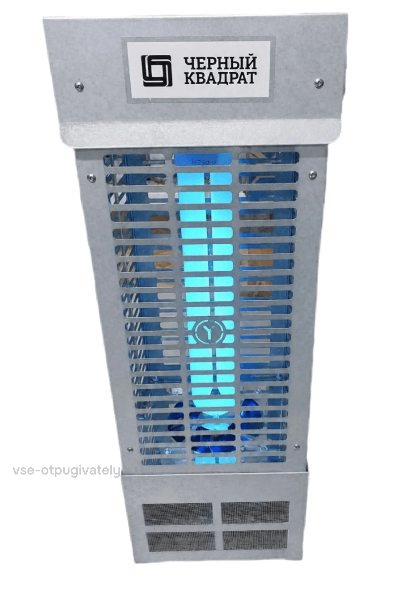 Уничтожитель летающих насекомых с вентилятором YUTEC Чёрный квадрат BS AIR-40 Zn — изображение производителя, оцинкованный корпус