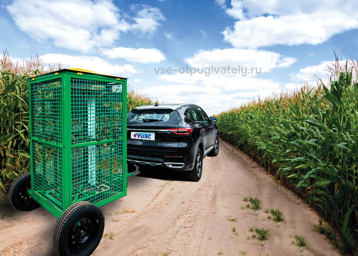 Уличный уничтожитель летающих насекомых YUTEC DUBAI G-10 RAL — прибор на колёсах