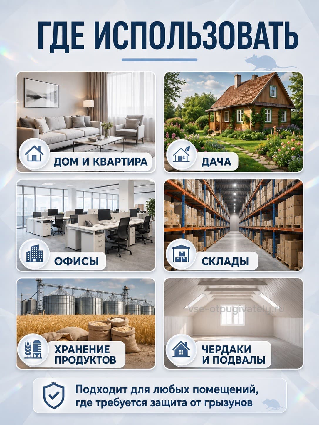 Электрокот Классик - ультразвуковой отпугиватель грызунов: крыс и мышей