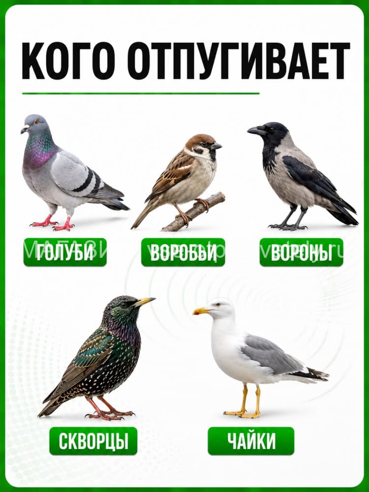 Антиприсадные шипы от птиц Jinshi 5 метров (10 шт по 50 см)