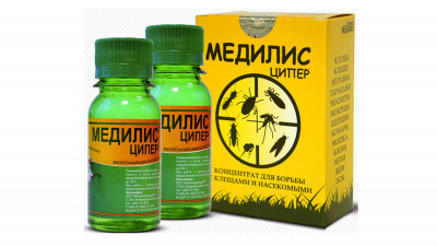Медилис-Ципер - от тараканов, клопов, комаров и клещей (2 флакона по 50 мл)