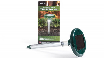 SITITEK Гром-Профи LED + отпугиватель кротов и змей с солнечной панелью