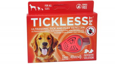 Tickless Pet красный - ультразвуковой отпугиватель клещей для собак 