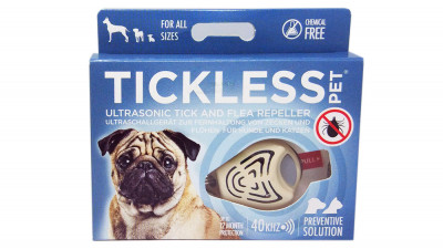 Tickless Pet бежевый - ультразвуковой отпугиватель клещей для собак 