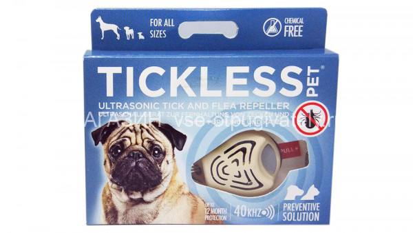 Tickless Pet бежевый - ультразвуковой отпугиватель клещей для собак 
