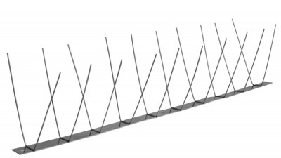 Противоприсадные металлические шипы от птиц Игла С-1 (50 см, 20 шипов)