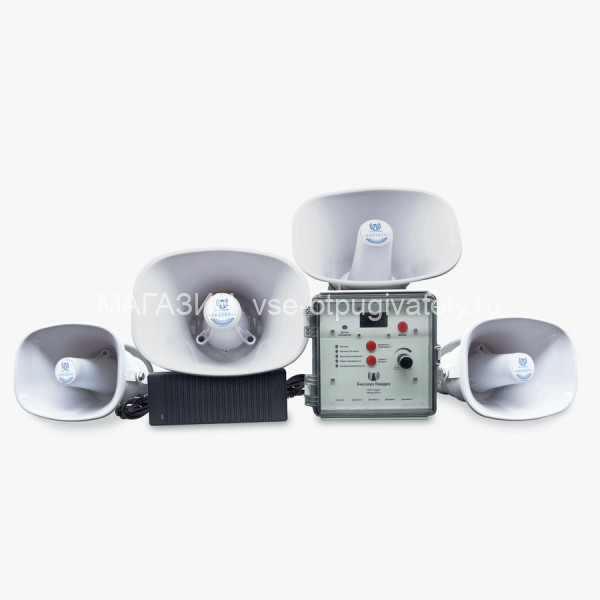 Отпугиватель птиц Биозвук Квадро с дистанционным управлением (4 дин)