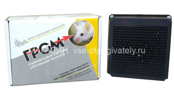 УЗГ Гром 12 В - ультразвуковой отпугиватель грызунов: крыс и мышей от АКБ авто